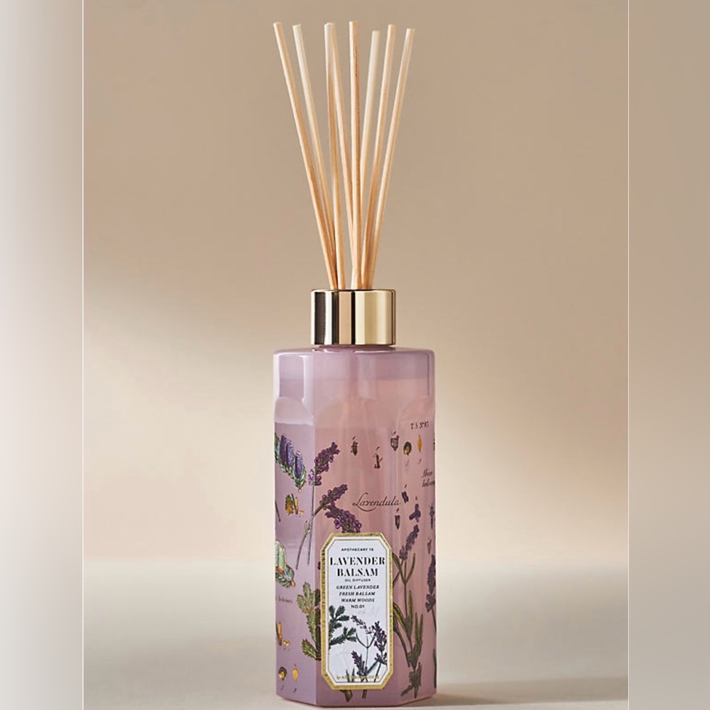 NEW NWT Anthropologie Apothecary 18 Fresh Lavander Balsam Reed Oil diffuser 01